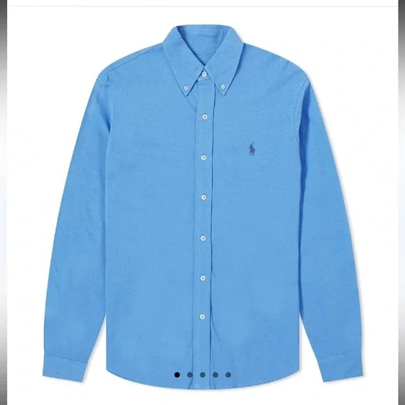 Polo Ralph Lauren size medium pique button down in excellent like-new co… - Picture 1 of 7